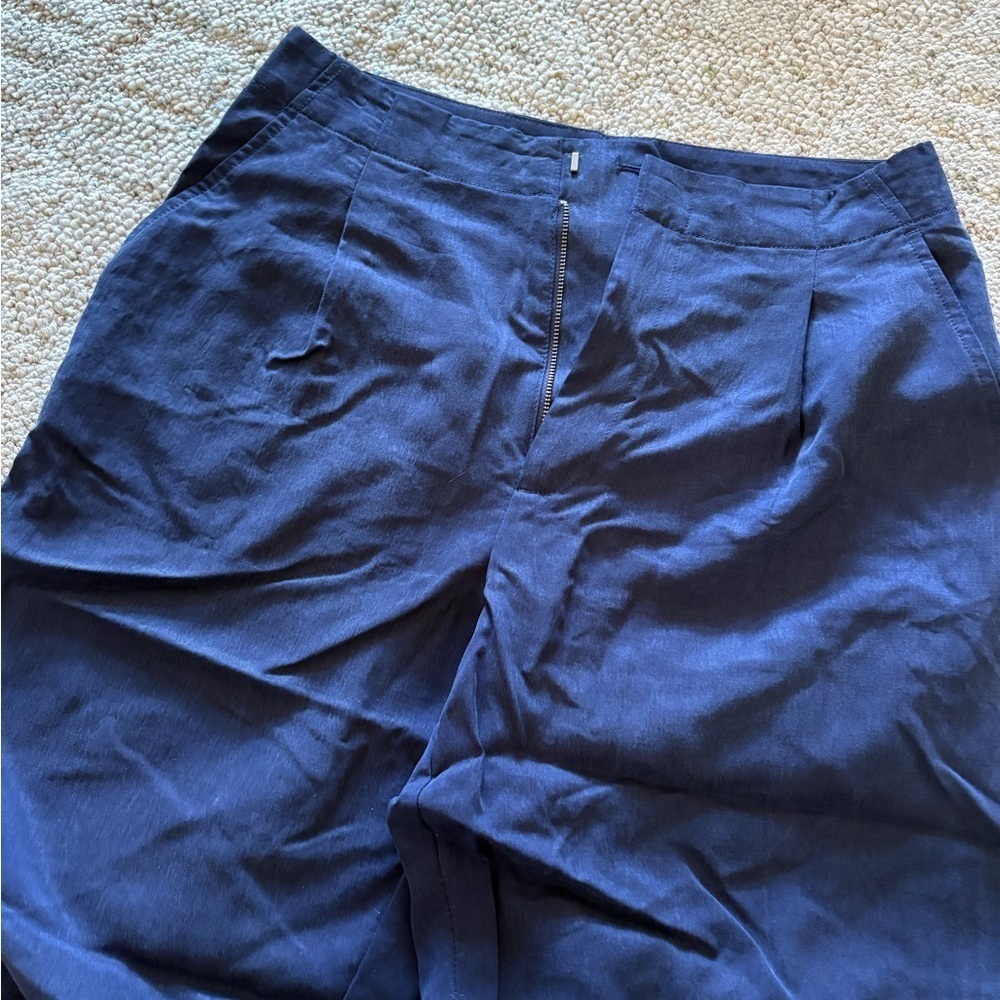 Gap Navy Blue High-Waisted Pants wide leg